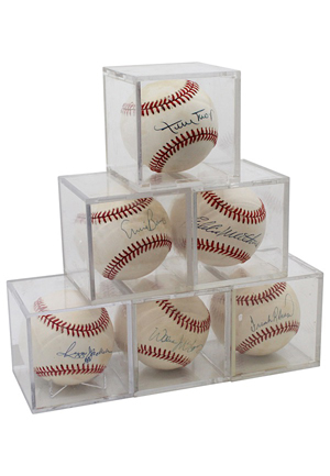 500 Home Run Hitters Single-Signed Baseballs (7)(JSA)