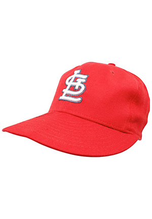 Lou Brock St. Louis Cardinals Game-Used & Autographed Cap (JSA)