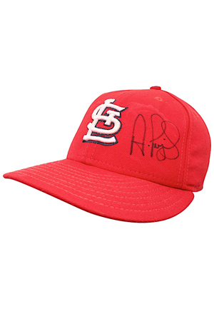 Albert Pujols St. Louis Cardinals Game-Used & Autographed Cap (JSA • MLB Authenticated)