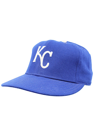 George Brett Kansas City Royals Game-Used & Autographed Cap (JSA)