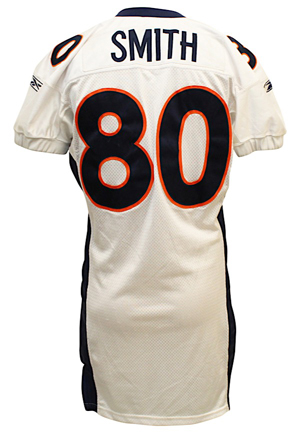 2003 Rod Smith Denver Broncos Game-Used Road Jersey