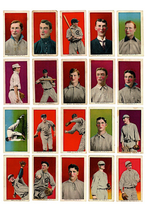 1910 Philadelphia Caramel (E96) Near Complete Card Set Including Lajoie, Mack, Baker, Tinker & More (26)