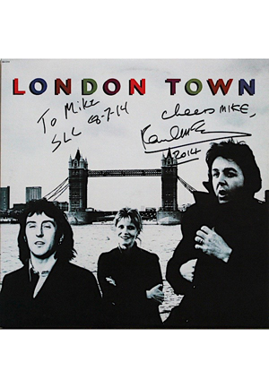 Paul McCartney Single-Signed & Inscribed "London Town" Album (JSA)