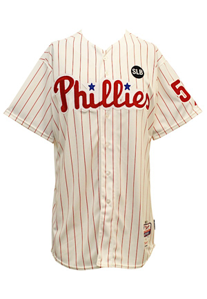 2015 Jonathan Papelbon Philadelphia Phillies Game-Used Home Jersey (MLB Authenticated • Photo-Matched • Graded 10)