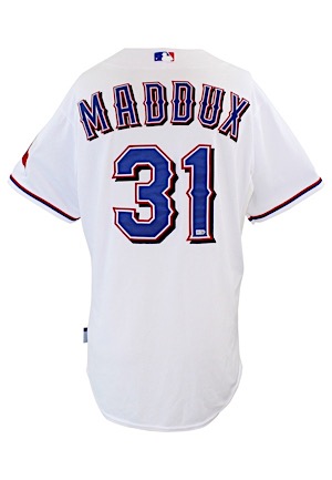 2013 Mike Maddux Texas Rangers Coaches Worn Home Jersey (MLB Authenticated)