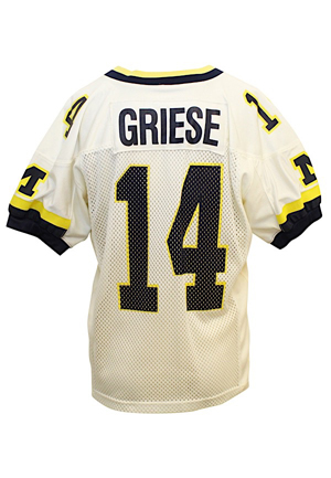 Circa 1996 Brian Griese Michigan Wolverines Game-Used Jersey