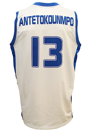 2014 Giannis Antetokounmpo Greece National Game-Used FIBA Jersey