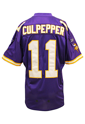 2005 Daunte Culpepper Minnesota Vikings Game-Used Jersey (NFL PSA/DNA Sticker • Photo-Matched • Graded 10)