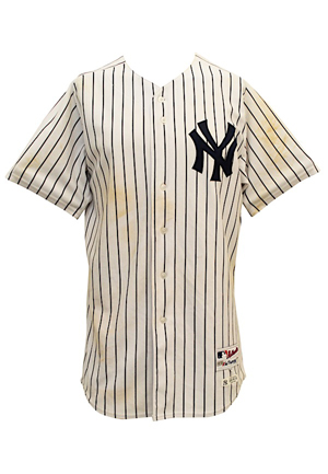 2011 Brett Gardner New York Yankees Game-Used Home Jersey (MLB Authenticated • Steiner • Unwashed)