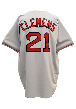 1995 Roger Clemens Boston Red Sox Game-Used Road Jersey