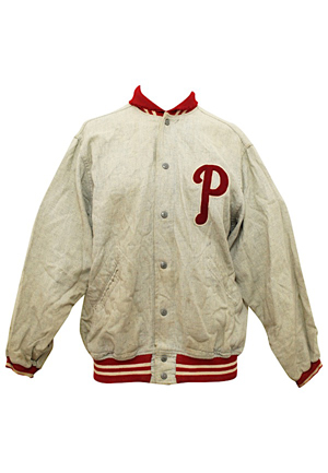 Late 1940s Philadelphia Phillies Player-Worn Flannel Jacket (Rare)