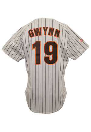 1989 Tony Gwynn San Diego Padres Game-Used & Autographed All-Star Game Jersey (Full JSA • Photo-Matched • Graded 10)