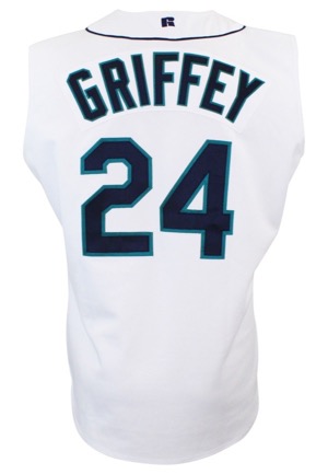1999 Ken Griffey Jr. Seattle Mariners Game-Used Home Vest Jersey (AL HR Leader Season)