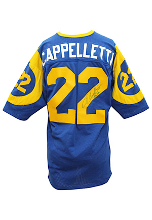 Mid 1970s John Cappelletti Los Angeles Rams Game-Used & Autographed Jersey (JSA • Team Repair • Graded 10 • Only Blue Example Known)