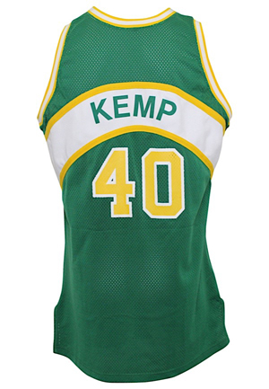 1993-94 Shawn Kemp Seattle SuperSonics Game-Used Road Jersey