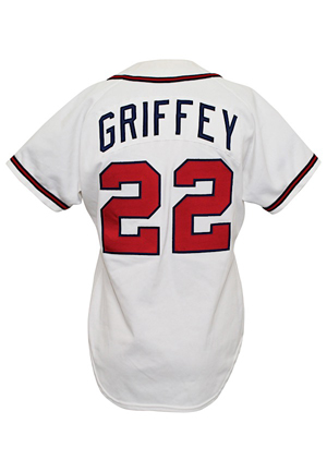 1987 Ken Griffey Sr. Atlanta Braves Game-Used Home Jersey