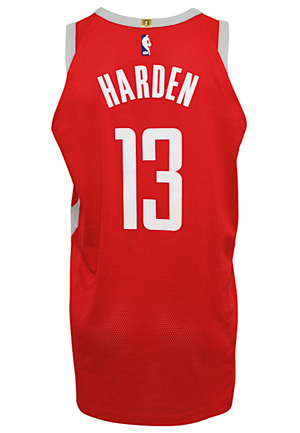 2017-18 James Harden Houston Rockets Game-Used Jersey (NBA LOA • Photo-Matched & Graded 10 • MVP Season)