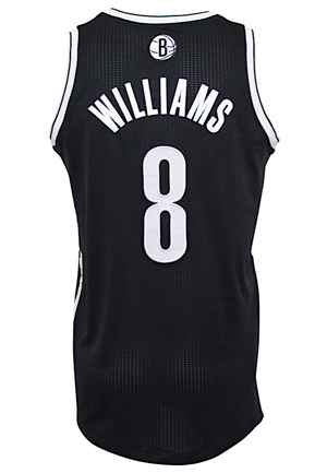 2014-15 Deron Williams Brooklyn Nets NBA Playoffs Game-Used Road Jersey (Steiner LOA)
