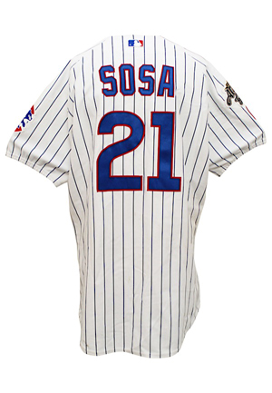 2002 Sammy Sosa Chicago Cubs Game-Used MLB All-Star Jersey (Photo-Matched & Graded 10)