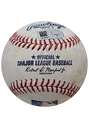 2017 Chicago Cubs Vs. Pittsburgh Pirates Game-Used Baseball (MLB Authenticated)