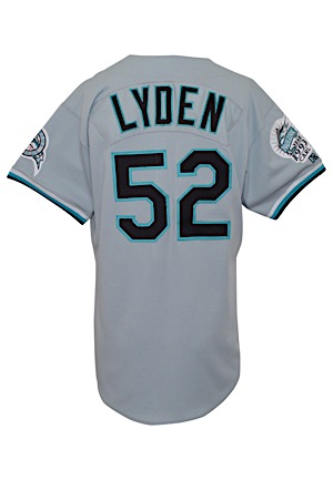 1993 Mitch Lyden Florida Marlins Game-Used Road Jersey (Inaugural Season Patch)