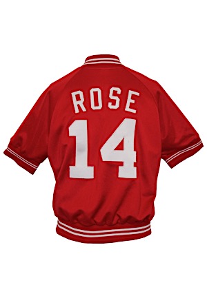Pete Rose Cincinnati Reds Player-Worn & Autographed Batting Practice Top (JSA • PSA/DNA)