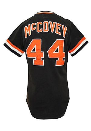 1980 Willie McCovey San Francisco Giants Game-Used Black Alternate Jersey (Photo-Matched & Graded 10)
