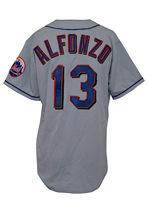 Late 1990s Edgardo Alfonzo New York Mets Game-Used Road Jersey 