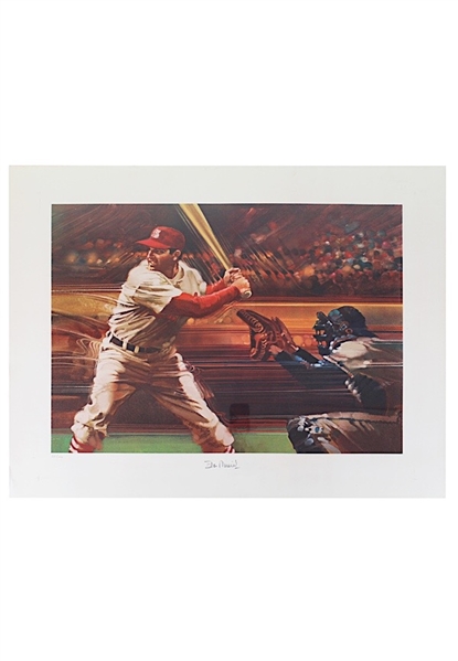 1976 Stan Musial Single-Signed Sports Illustrated "Living Legends" LE Print (JSA)