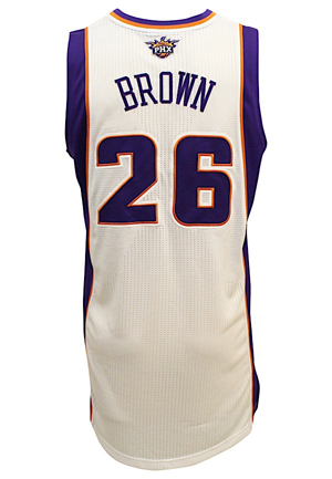 2012-13 Shannon Brown Phoenix Suns Game-Used Home Jersey
