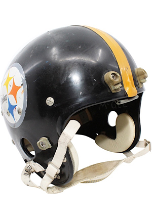 Circa 1970 Ben McGee Pittsburgh Steelers Game-Used Suspension Helmet