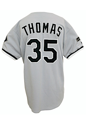 1997 Frank Thomas Chicago White Sox Game-Used Road Jersey (Nellie Fox Patch)