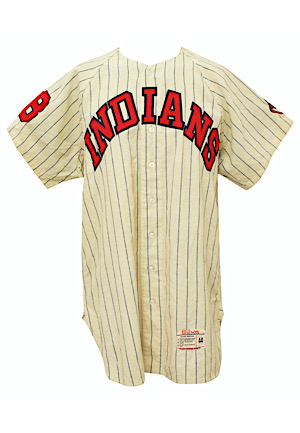 1959 Bob "Riverboat" Smith Cleveland Indians Game-Used Home Flannel Jersey