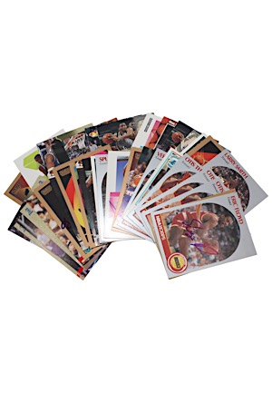 Large Grouping Of Autographed Sports Cards With Over 170 Signatures (191)(JSA)