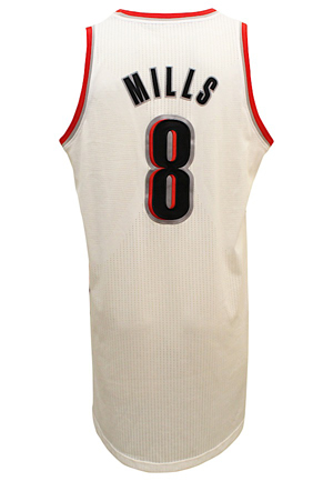 2010-11 Patty Mills Portland Trail Blazers Media Day & Preseason Game-Used Home Jersey (Photo-Matched)