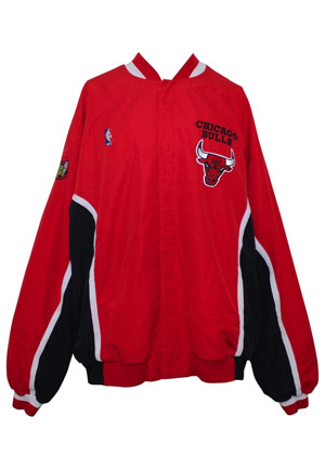 1998 Dennis Rodman Chicago Bulls NBA Finals Game 6 Game-Used Warm-Up Jacket (Championship Season • Sourced From Ball Boy)
