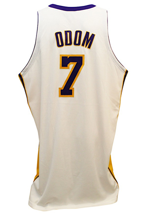 2009-10 Lamar Odom Los Angeles Lakers Game-Used Sunday Alternate Jersey (D.C. Sports • Championship Season)