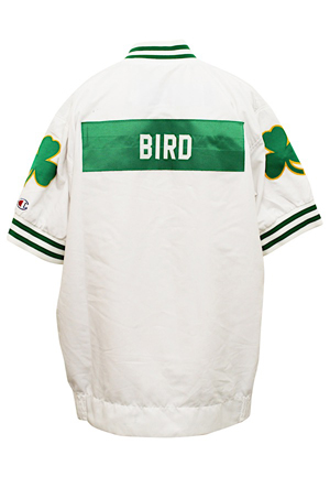 1991-92 Larry Bird Boston Celtics Team-Issued & Autographed Warm-Up Jacket (JSA)