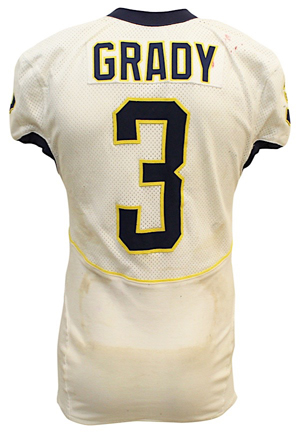 2005 Kevin Grady Michigan Wolverines Game-Used & Autographed Alamo Bowl Jersey (JSA • Steiner)