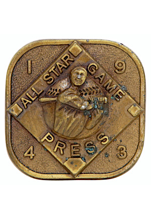 1943 MLB All-Star Game Press Pin
