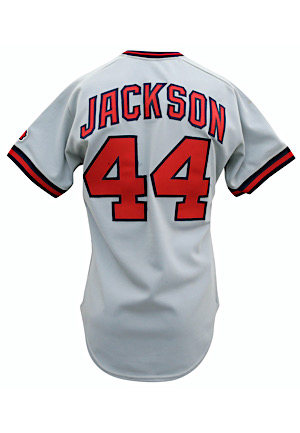 1980s Reggie Jackson California Angels Game-Used & Autographed Road Jersey