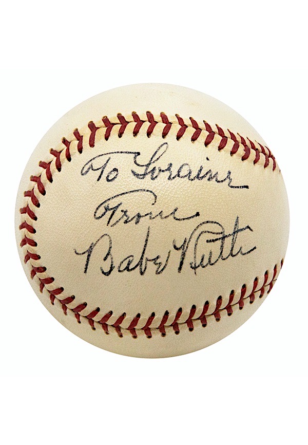 1948 Babe Ruth High Grade Single-Signed OAL Baseball (Full PSA/DNA • Autograph Graded 10 • Likely Ruth's Last Sig)