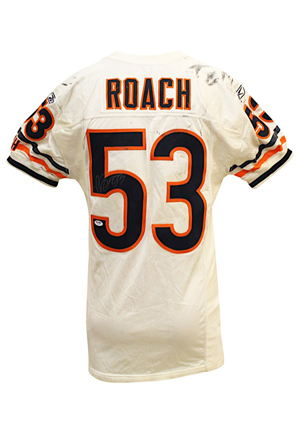 2009 Nick Roach Chicago Bears Game-Used & Autographed Jersey (JSA • PSA/DNA • Equipment Manager LOA)