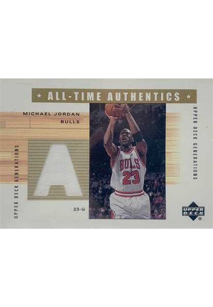 2002 Upper Deck Generations Michael Jordan Chicago Bulls "All-Time Authentics" Card