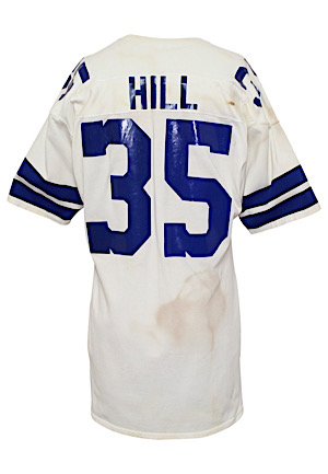 Early 1970s Calvin Hill Dallas Cowboys Game-Used Jersey (Custom Hand Warmers • Repairs)