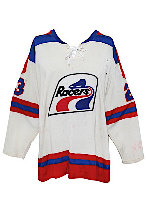 1970s WHA Indianapolis Racers Game-Used Home Jersey