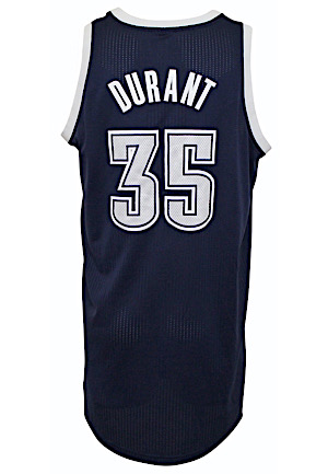 2013-14 Kevin Durant Oklahoma City Thunder Game-Used Alternate Jersey (MVP Season)