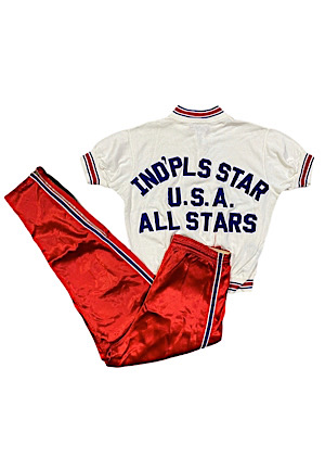 Early 1960s Tom Van Arsdale Indianapolis All-Stars vs USSR Player-Worn Warm-Up Suit (2)(Van Arsdale LOA)