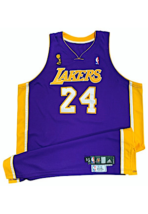 2009 Kobe Bryant Los Angeles Lakers NBA Finals Game-Used Road Jersey (Photo-Matched • NBA LOA • Championship & Finals MVP Season)