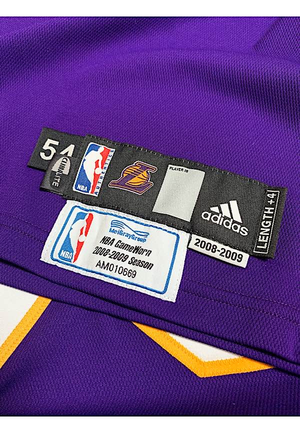 Lot Detail - 2009 Kobe Bryant Los Angeles Lakers NBA Finals Game-Used ...